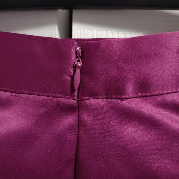 Worthington's Pleated Knee Length Skirt Ultraviolet Sz 4 - Picture 5 of 5